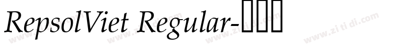 RepsolViet Regular字体转换